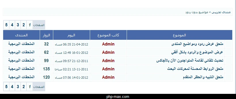 مواضيع بدون رد